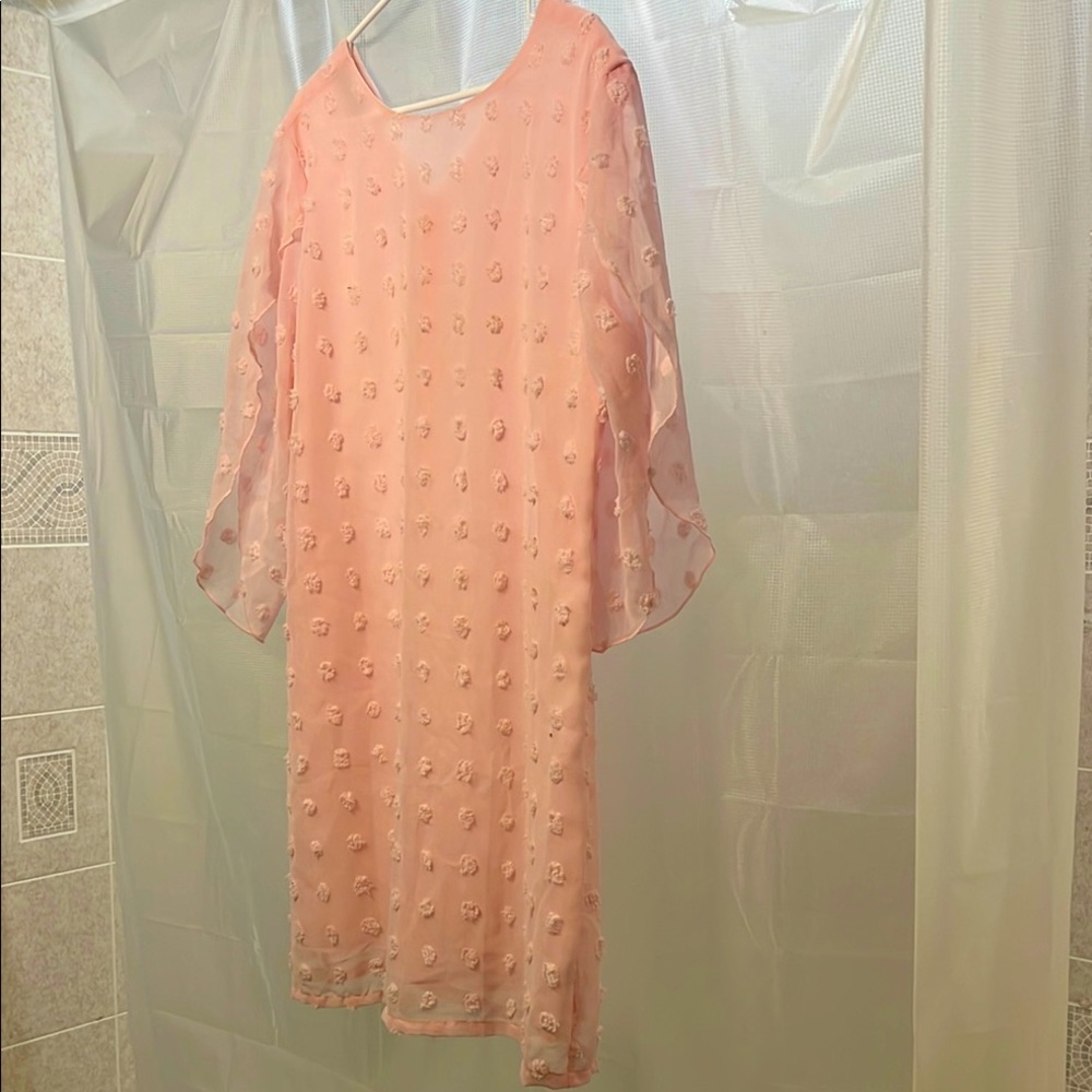 Perfect Pink Flutter sleeve Dress 🌸🌸🌸